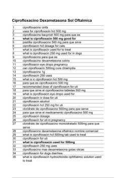 Ciprofloxacin Hcl 500 Mg Para Que Sirve