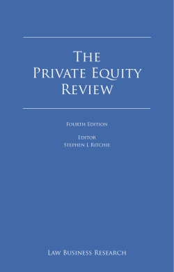 Spain. The Private Equity Review