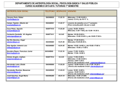 Tutorías 1º Sementre 2015/2016