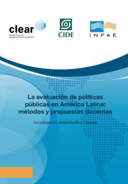 La evaluación de políticas públicas en América Latina