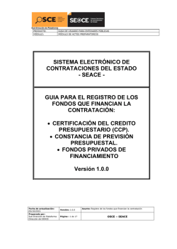 SISTEMA ELECTRÓNICO DE CONTRATACIONES