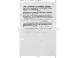 Aviso a los poseedores de televisores de proyección