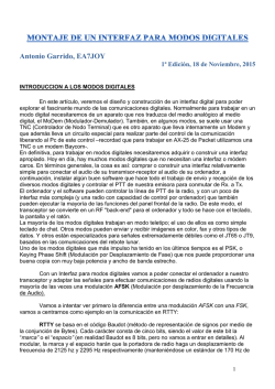 Interfaces para Modos Digitales