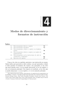 Capítulo 4. Modos de direccionamiento y