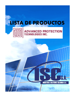 LISTA DE PRODUCTOS