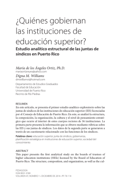 ¿Quiénes gobiernan las instituciones de educación superior