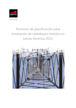 Planificación de permisos para instalación de radio bases