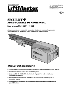 precaución - LiftMaster