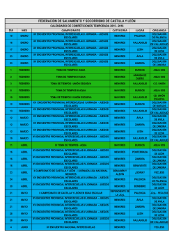 Calendario Clubes - act 26-11-2015
