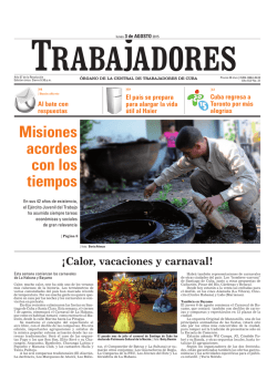 Misiones acordes con los tiempos