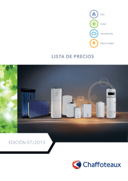 LISTA DE PRECIOS