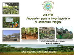 AIDER Asociación para la Investigación y el Desarrollo Integral