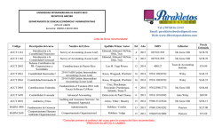 Lista de Libros - Recinto de Arecibo