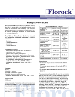 Floropoxy 4805 Slurry - Florock Polymer Flooring Systems