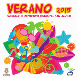 Actividades Verano 2015 - Actualidad PDM San Javier