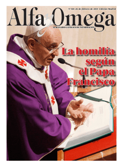 La homilía según el Papa Francisco