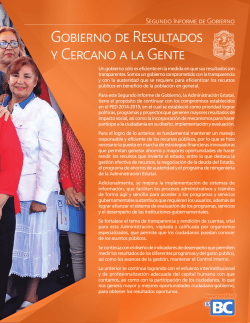 Gobierno de Resultados y Cercano a la Gente
