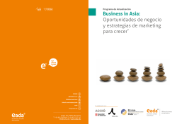 Business in Asia: Oportunidades de negocio y estrategias de