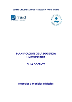 Negocios y Modelos Digitales - U-tad