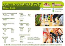 ACTIVIDADES 2015 - 2016 - DIN A4