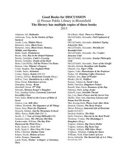 current list of titles - Prosser Public Library