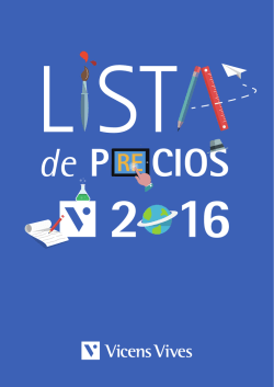 Lista de precios - Editorial Vicens Vives