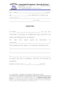 Alegaciones pdf - COMUNIDAD DE REGANTES DERECHA