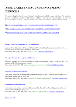 Abel Carlevaro Cuaderno 2 Mano Derecha