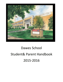 Dawes School Student& Parent Handbook 2015-2016