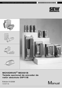 Tarjeta de Encoder Absoluto DIP11B de MOVIDRIVE&reg; MDX61B