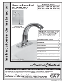 instalaci&oacute;n - American Standard