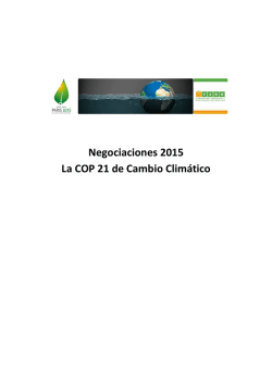 Negociaciones COP21