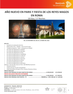 AÑO NUEVO EN PARIS Y FIESTA DE LOS REYES