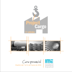 Project Cargo - Instituto Marítimo Español