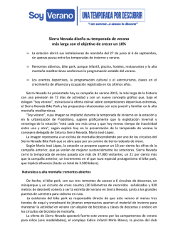 DOSSIER VERANO 2015