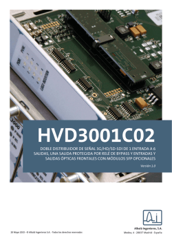 DOBLE DISTRIBUIDOR DE SE&Ntilde;AL 3G/HD/SD