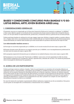 BASES Y CONDICIONES CONCURSO PARA BANDAS Y/O SO