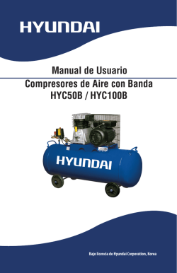 Manual de Usuario Compresores de Aire con Banda HYC50B