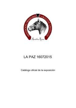 Catálogo on line - Asociación Criadores de Caballos Criollos