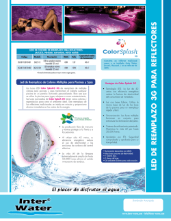 ColorSplash - Luces Inter Water, descarga el folleto