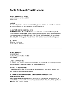 Tabla Tribunal Constitucional