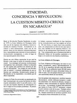 la cuestión miskito-creole en nicaragua
