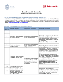 DOBLE DIPLOMA UC – S - Drai UC - Pontificia Universidad Católica