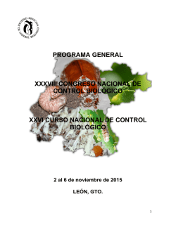 PROGRAMA GENERAL DEL XXXI CONGRESO