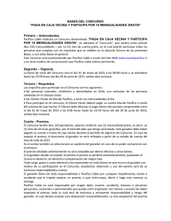 BASES DEL CONCURSO “PAGA EN CAJA