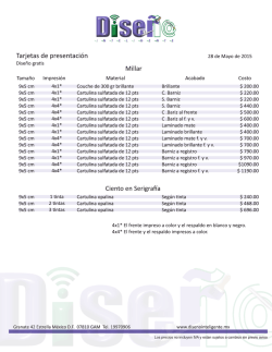 lista de precios al cliente.cdr