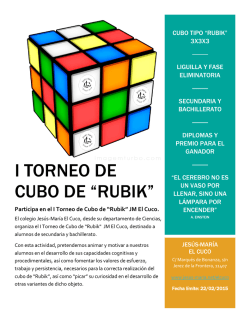 Bases I Concurso del Cubo de Rubik