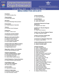 mesa directiva 2014-2015 - Congreso 2015