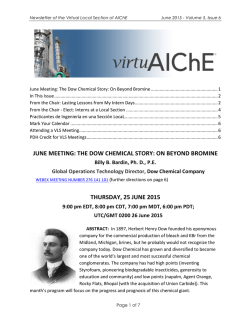 june meeting: the dow chemical story: on beyond bromine