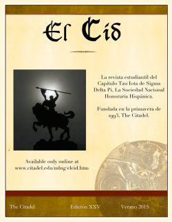 The Citadel Edici&oacute;n XXV Verano 2015